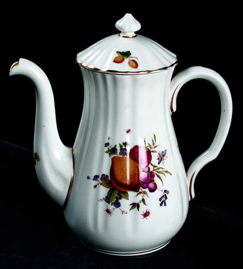 Delecta (Coburg Shape) Mini Coffee Pot & Lid by Royal Worcester-1