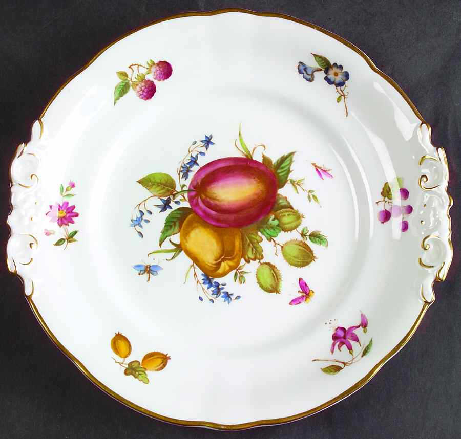 Delecta (Coburg Shape) Handled Cake Plate by Royal Worcester-1