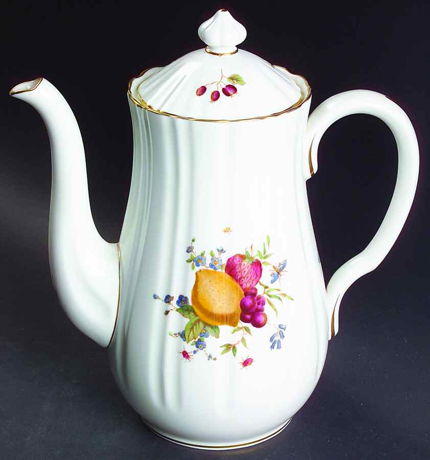 Delecta (Coburg Shape) Coffee Pot & Lid by Royal Worcester-1