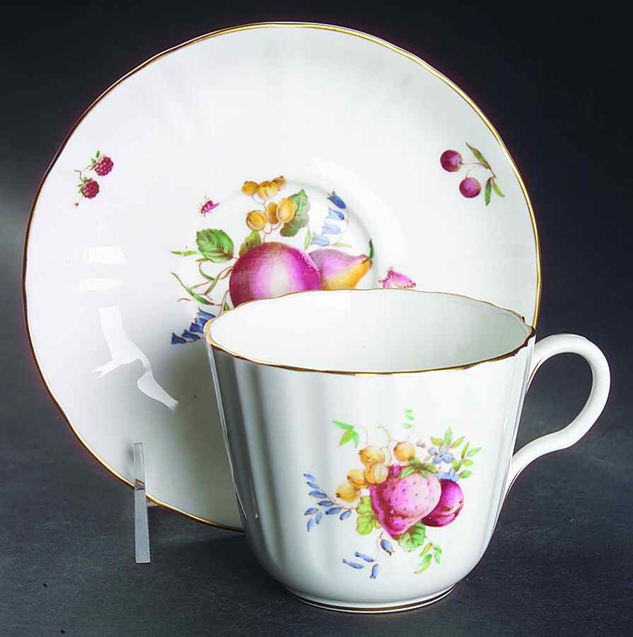 Delecta (Coburg Shape) Oversized Cup & Saucer Set by Royal Worcester-1