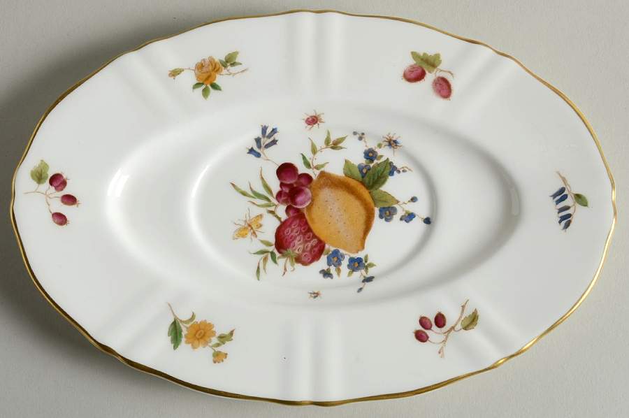 Delecta (Coburg Shape) Underplate for Gravy Boat by Royal Worcester-1
