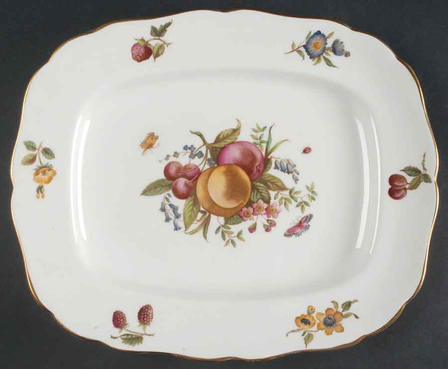 Delecta (Coburg Shape) 12" Oval Serving Platter by Royal Worcester-1