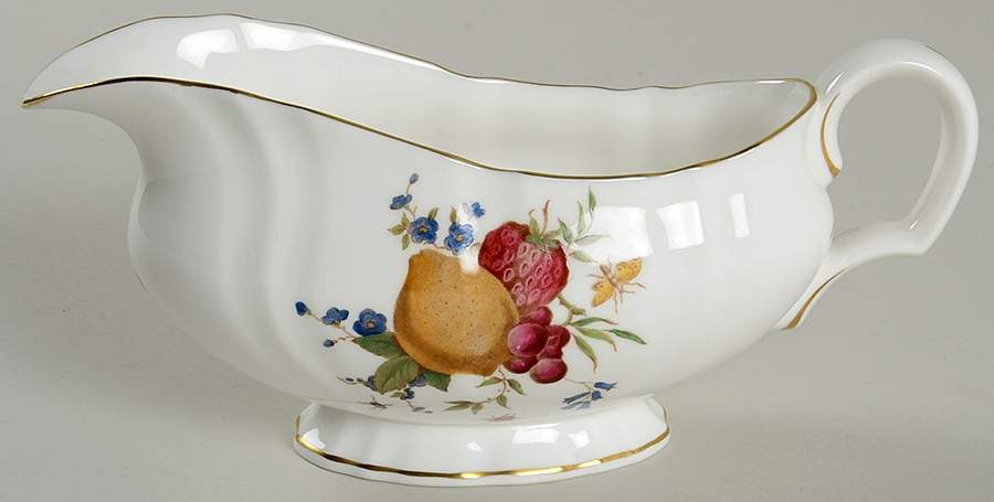Delecta (Coburg Shape) Gravy Boat by Royal Worcester-1