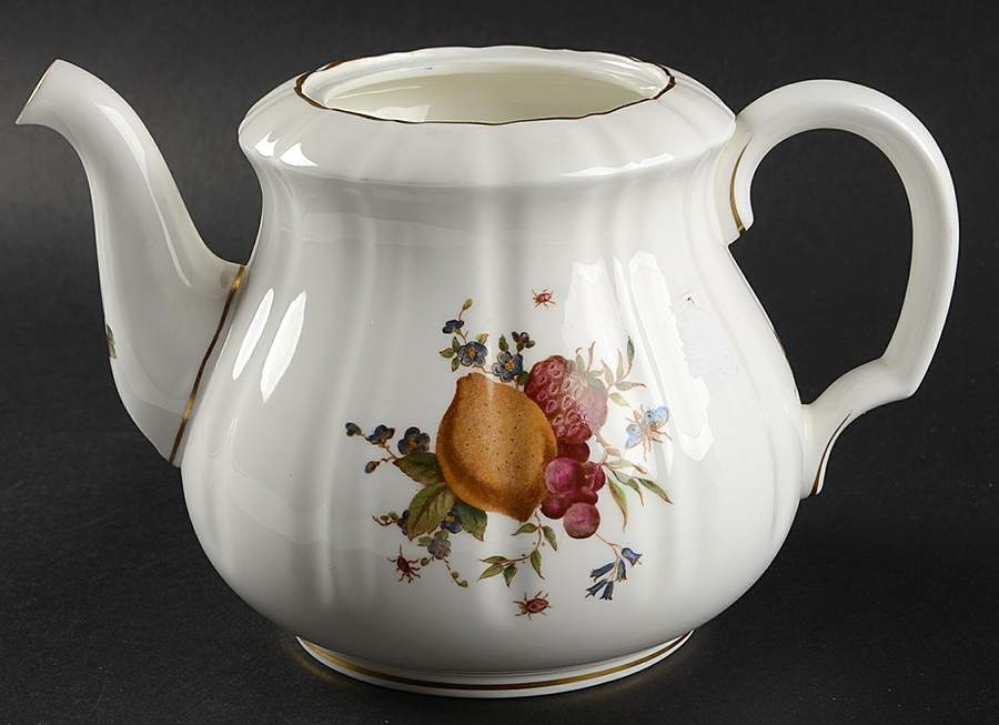 Delecta (Coburg Shape) Teapot No Lid by Royal Worcester-1