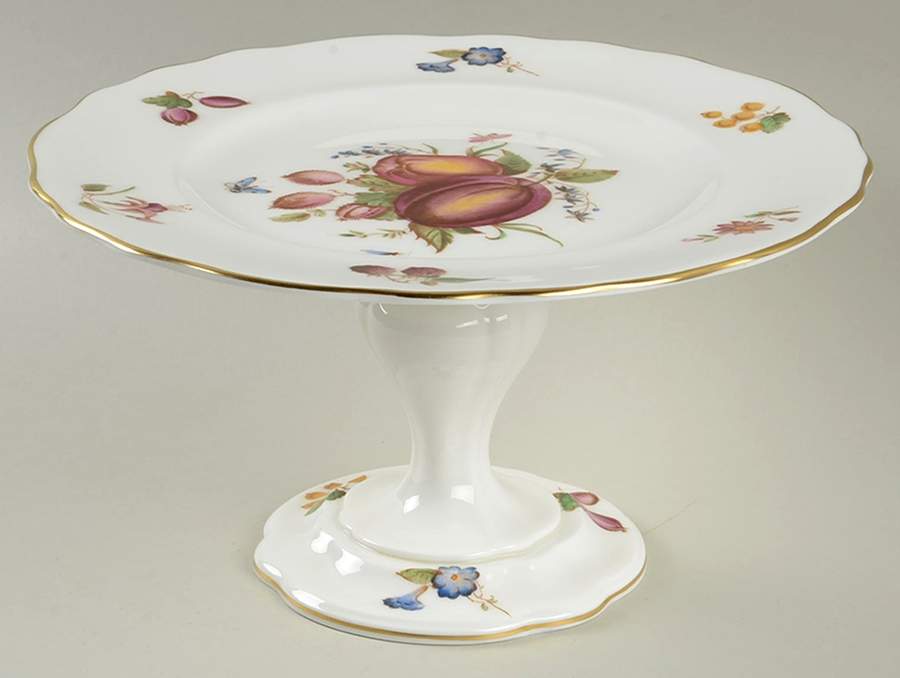 Delecta (Coburg Shape) 9" Diameter Pedestal Cake Stand by Royal Worcester-1