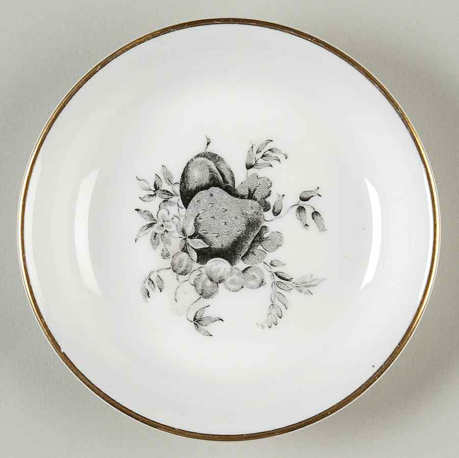 Delecta (Black Design) Small Ashtray by Royal Worcester-1