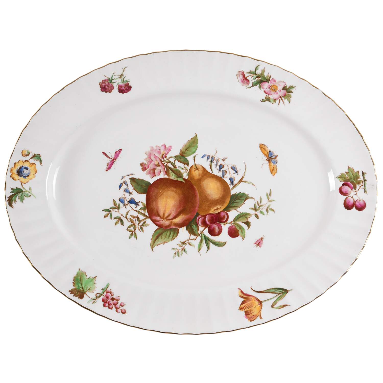 Delecta (Warmstry, Ribbed) 17" Oval Serving Platter by Royal Worcester-1