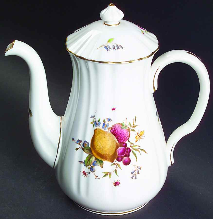 Delecta (Warmstry, Ribbed) Mini Coffee Pot & Lid by Royal Worcester-1