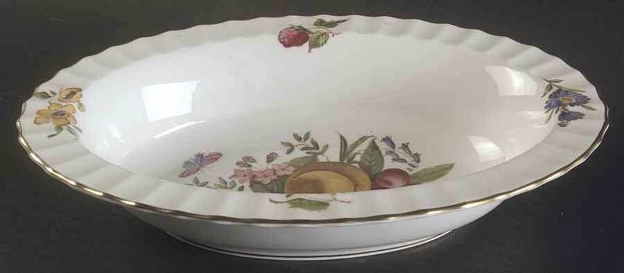 Delecta (Warmstry, Ribbed) 10" Oval Vegetable Bowl by Royal Worcester-1