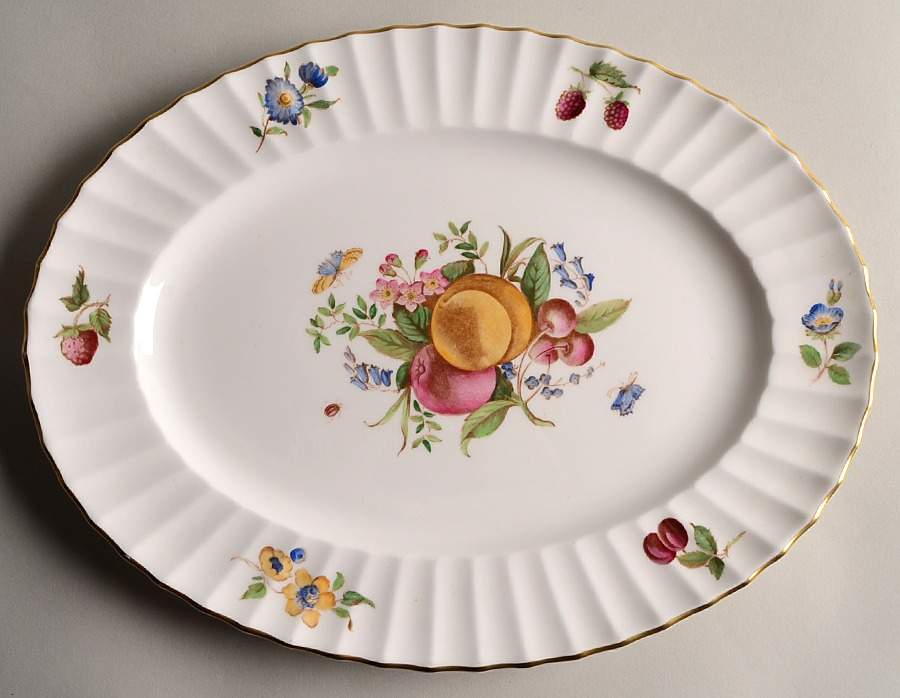 Delecta (Warmstry, Ribbed) 13" Oval Serving Platter by Royal Worcester-1