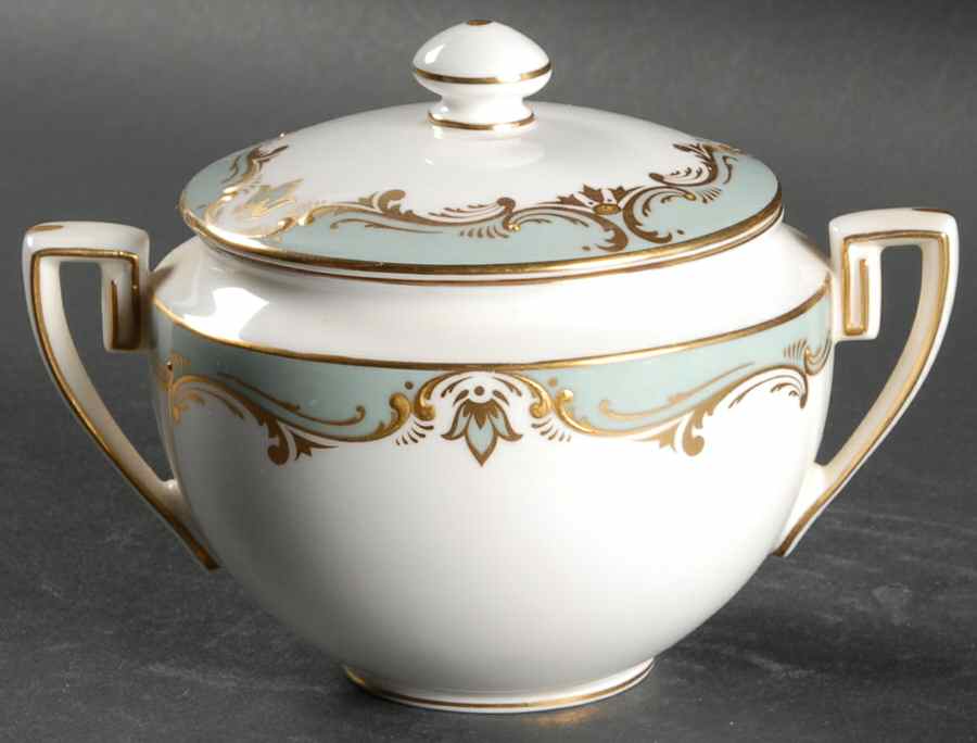 Devonshire Sugar Bowl & Lid by Royal Worcester-1