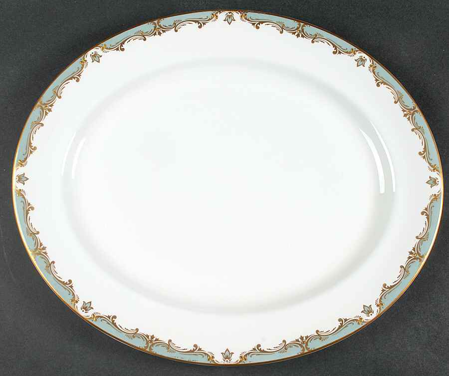 Devonshire 15" Oval Serving Platter by Royal Worcester-1