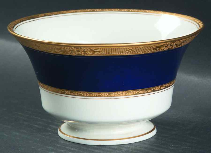 Diana Blue Open Sugar Bowl by Royal Worcester-1
