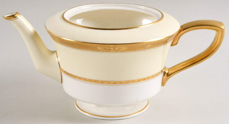 Diana Cream Teapot No Lid by Royal Worcester-1