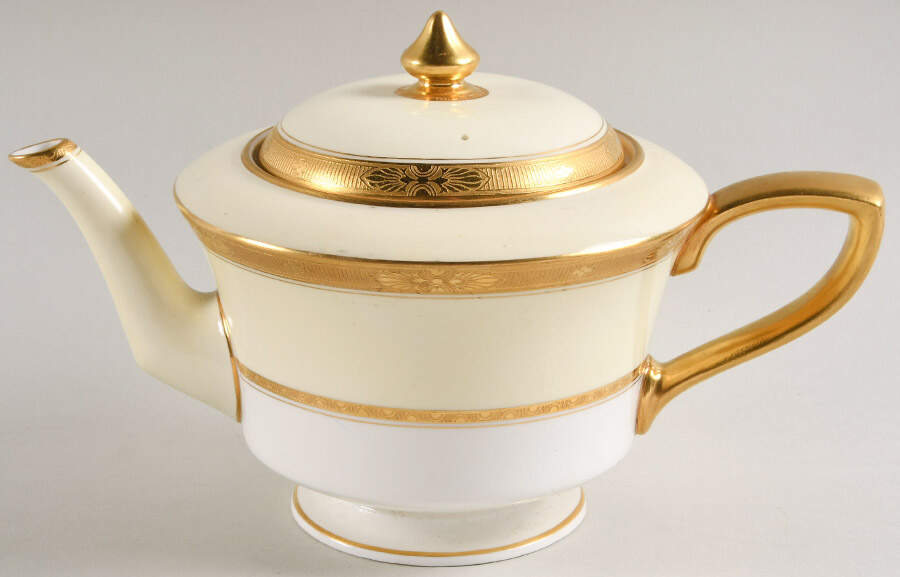 Diana Cream Teapot & Lid by Royal Worcester-1