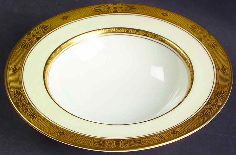 Diana Cream Rim Fruit/Dessert (Sauce) Bowl by Royal Worcester-1