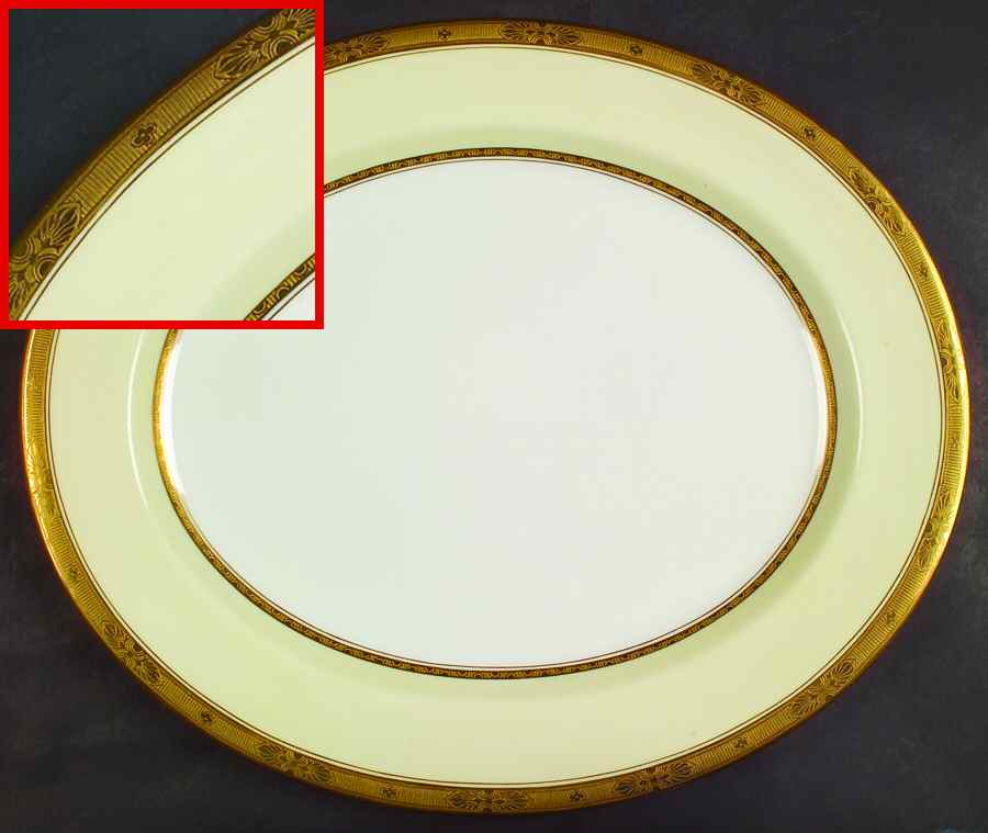 Diana Cream 15" Oval Serving Platter by Royal Worcester-1
