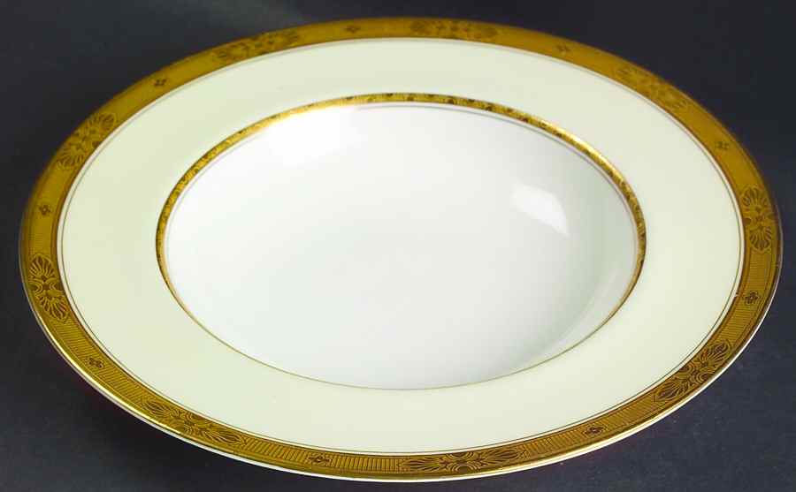 Diana Cream Rim Soup Bowl by Royal Worcester-1