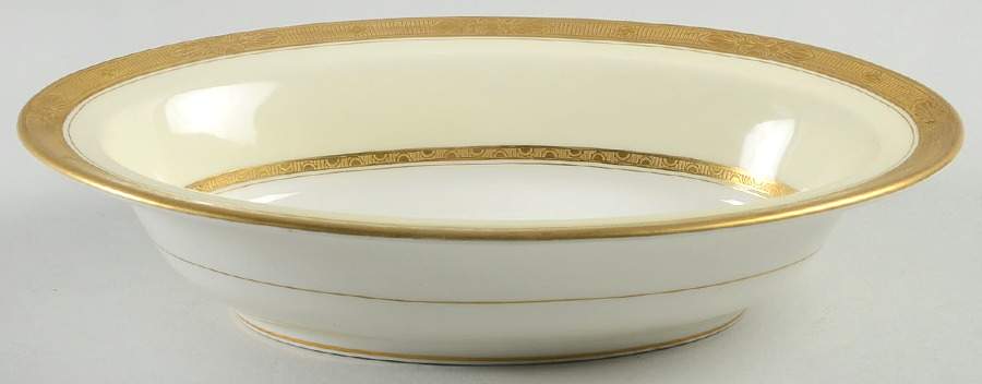 Diana Cream 9" Oval Vegetable Bowl by Royal Worcester-1