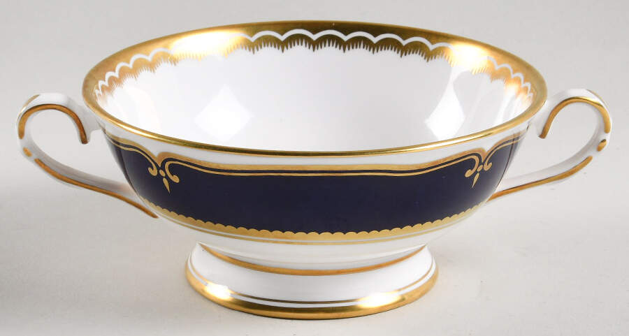 Diplomat Footed Cream Soup Bowl by Royal Worcester-1