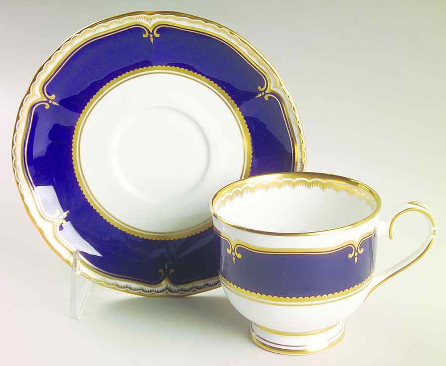 Diplomat Footed Cup & Saucer Set by Royal Worcester-1