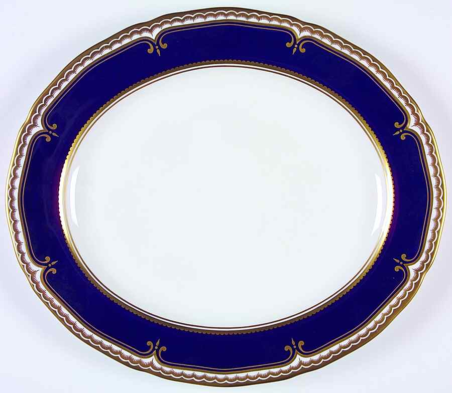 Diplomat 13" Oval Serving Platter by Royal Worcester-1
