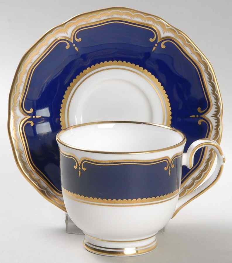 Diplomat Footed Demitasse Cup & Saucer Set by Royal Worcester-1