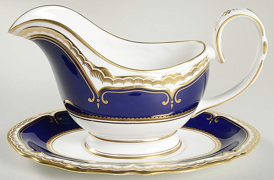 Diplomat Gravy Boat & Underplate by Royal Worcester-1