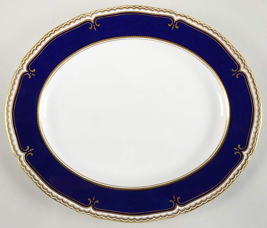 Diplomat 17" Oval Serving Platter by Royal Worcester-1