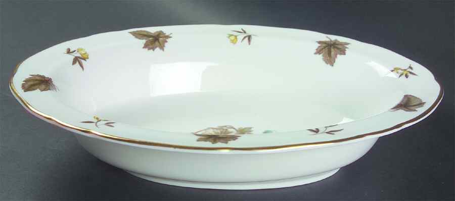 Dorchester (Scalloped, Z2637) 10" Oval Vegetable Bowl by Royal Worcester-1
