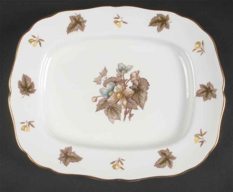 Dorchester (Scalloped, Z2637) 12" Rectangular Serving Platter by Royal Worcester-1