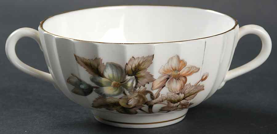Dorchester (Fluted, Z2818) Footed Cream Soup Bowl by Royal Worcester-1