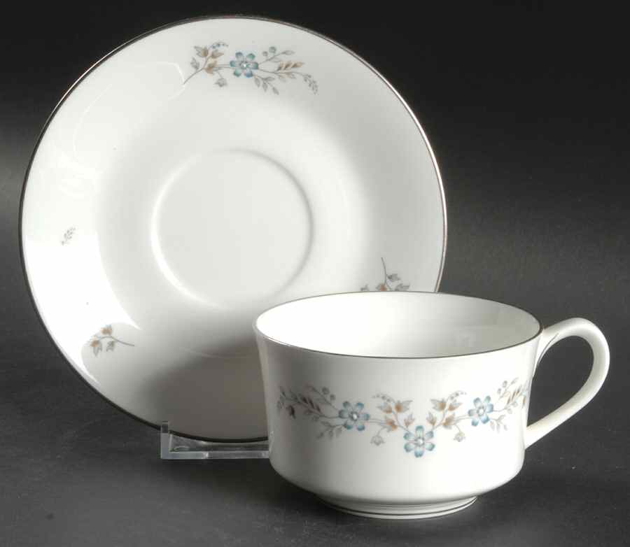 Dorset Flat Cup & Saucer Set by Royal Worcester-1