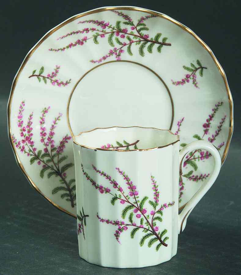 Dunrobin Flat Demitasse Cup & Saucer Set by Royal Worcester-1