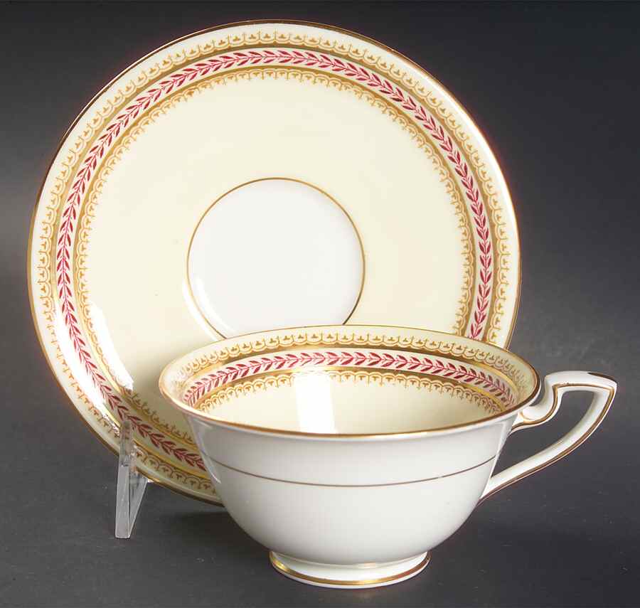 Eleanor Footed Cup & Saucer Set by Royal Worcester-1