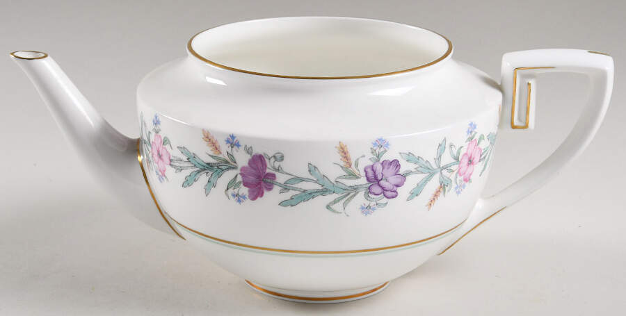 Elysian (White Body) Teapot No Lid by Royal Worcester-1