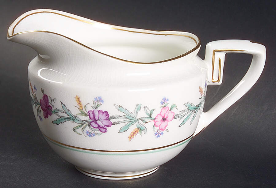 Elysian (White Body) Creamer by Royal Worcester-1
