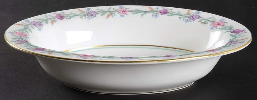 Elysian (White Body) 9" Oval Vegetable Bowl by Royal Worcester-1