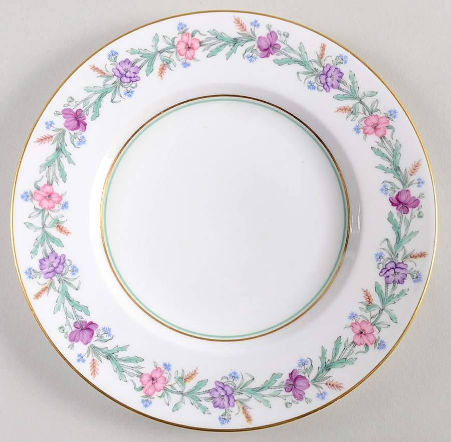 Elysian (White Body) Salad Plate by Royal Worcester-1