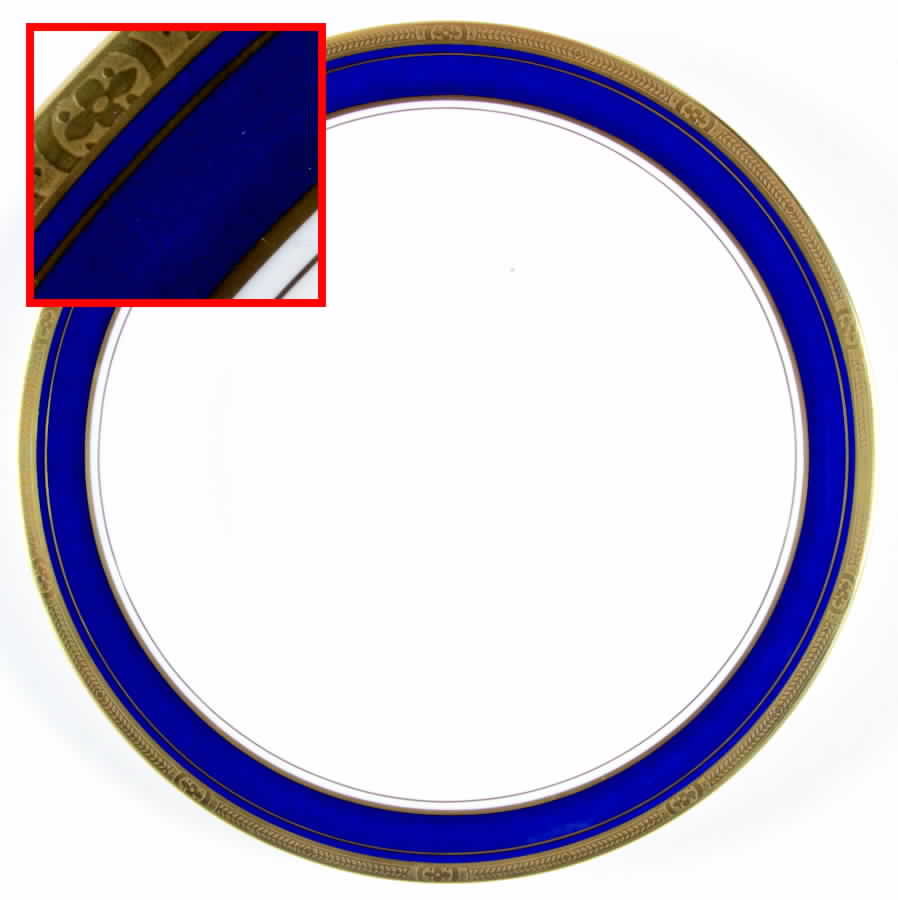 Empire Blue Luncheon Plate by Royal Worcester-1