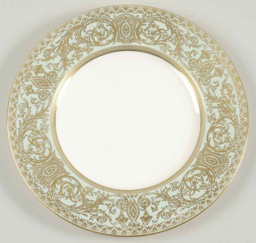 Embassy Light Green Luncheon Plate by Royal Worcester-1