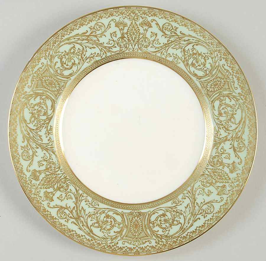 Embassy Light Green Salad Plate by Royal Worcester-1