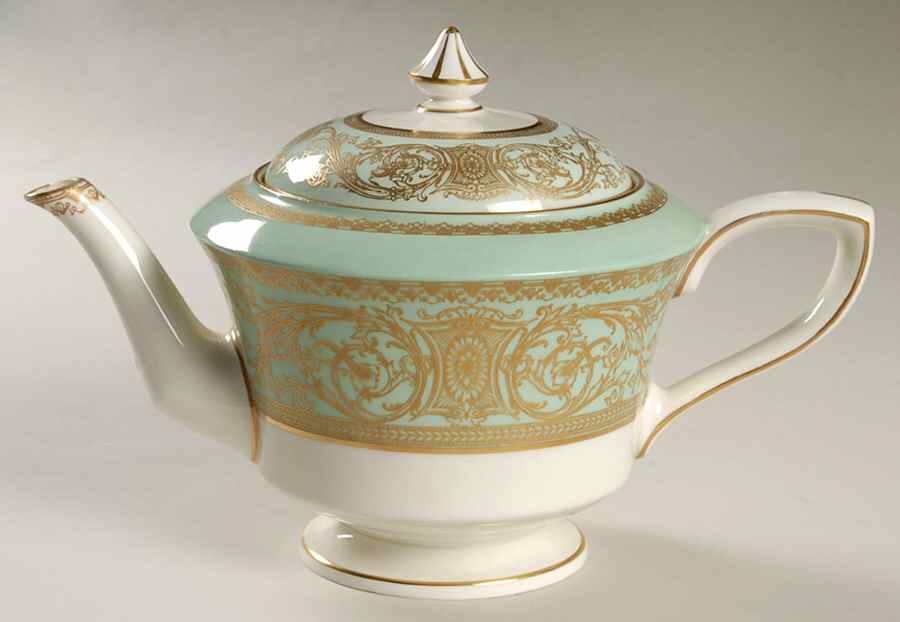 Embassy Light Green Teapot & Lid by Royal Worcester-1