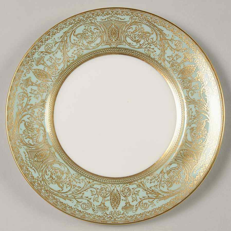 Embassy Light Green Bread & Butter Plate by Royal Worcester-1