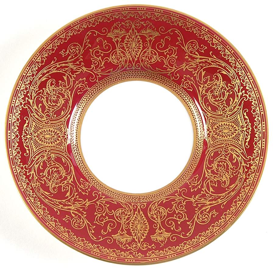 Embassy Ruby Saucer for Demitasse Cup by Royal Worcester-1