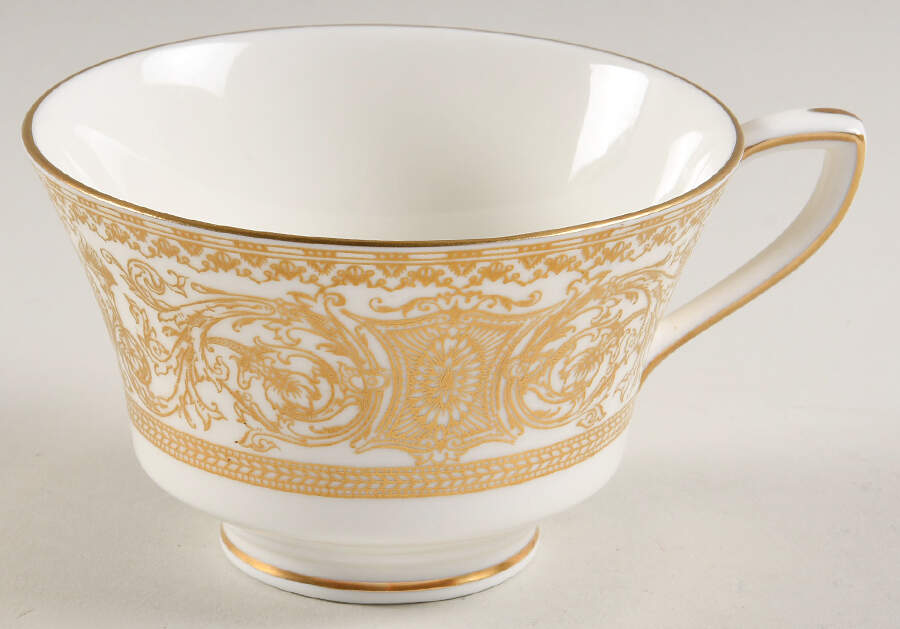 Embassy White and Gold Footed Cup by Royal Worcester-1