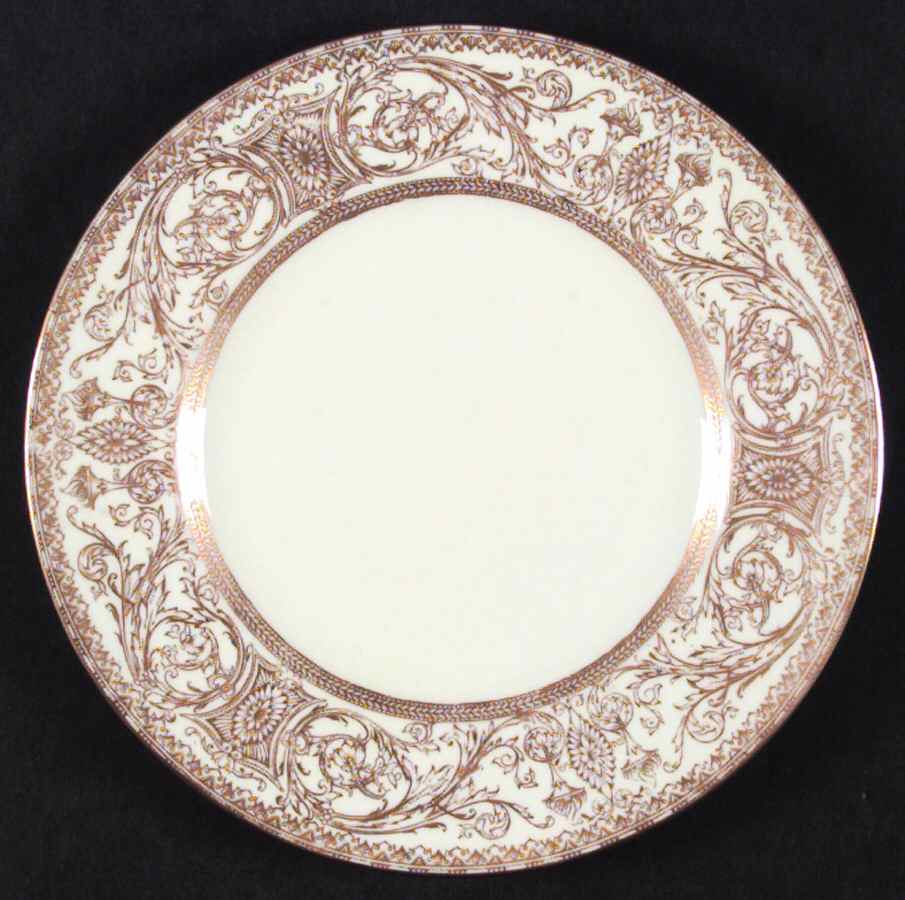 Embassy White and Gold Dinner Plate by Royal Worcester-1