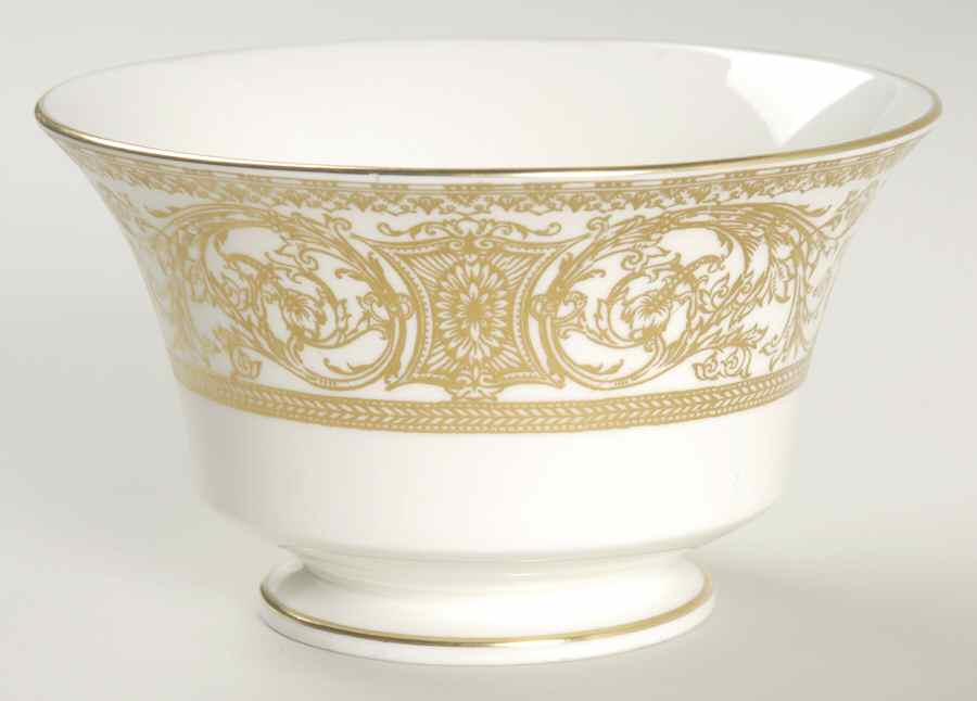 Embassy White and Gold Open Sugar Bowl by Royal Worcester-1