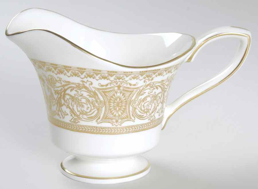 Embassy White and Gold Creamer by Royal Worcester-1