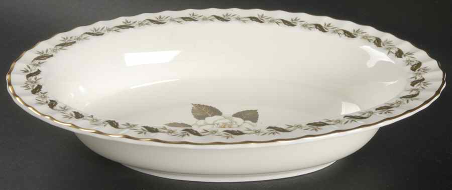 Engadine (No Inner Verge) 10" Oval Vegetable Bowl by Royal Worcester-1